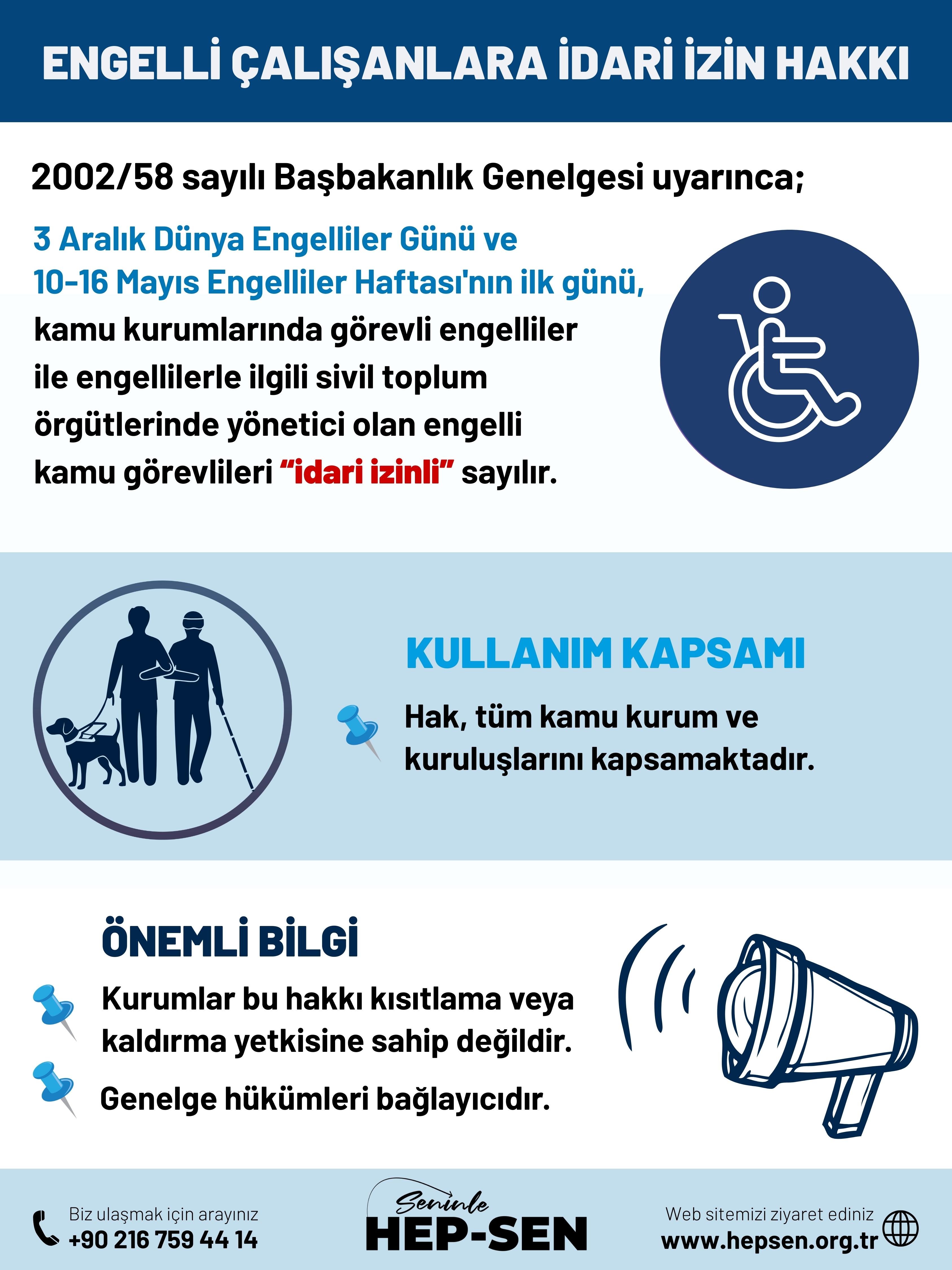 Engelli Çalışanlara İdari İzin Hakkı